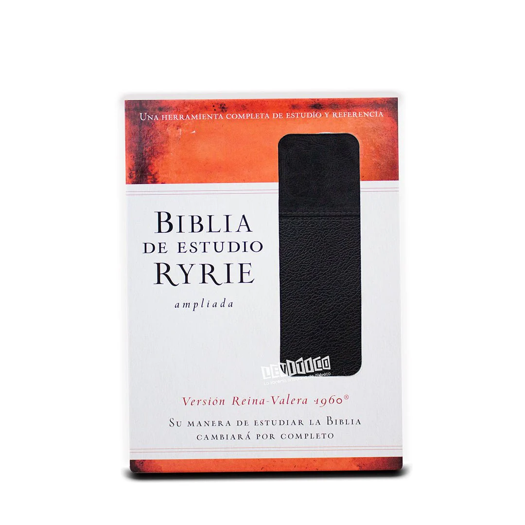 Biblia de Estudio Ryrie Ampliada Piel negro