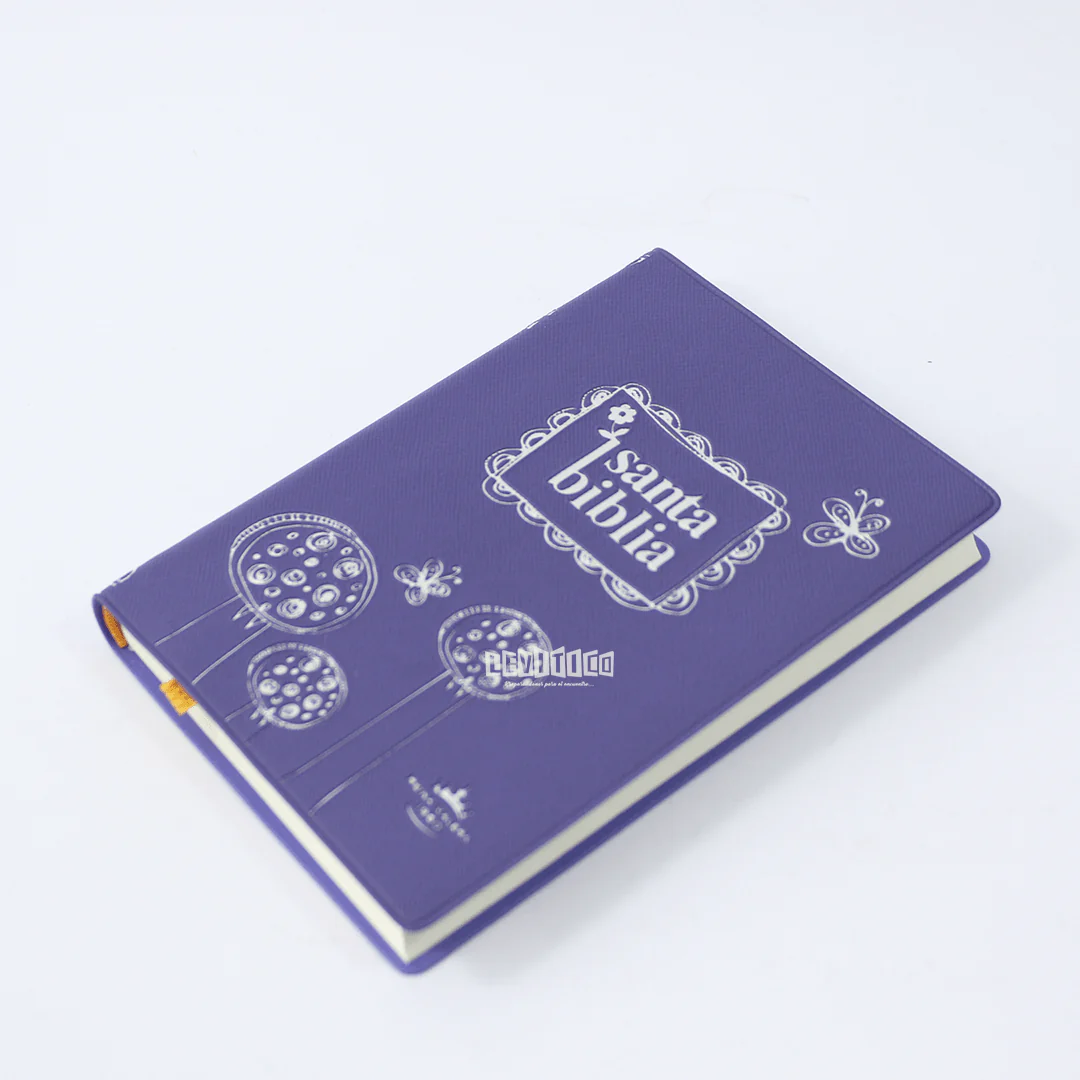 Santa Biblia RVR 1960 Morada y Rosa