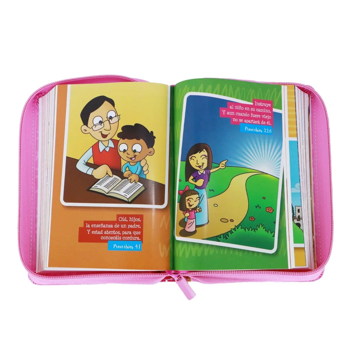 BIBLIA MI GRAN VIAJE LETRA GRANDE IMITACION PIEL ROSA C/CIERRE