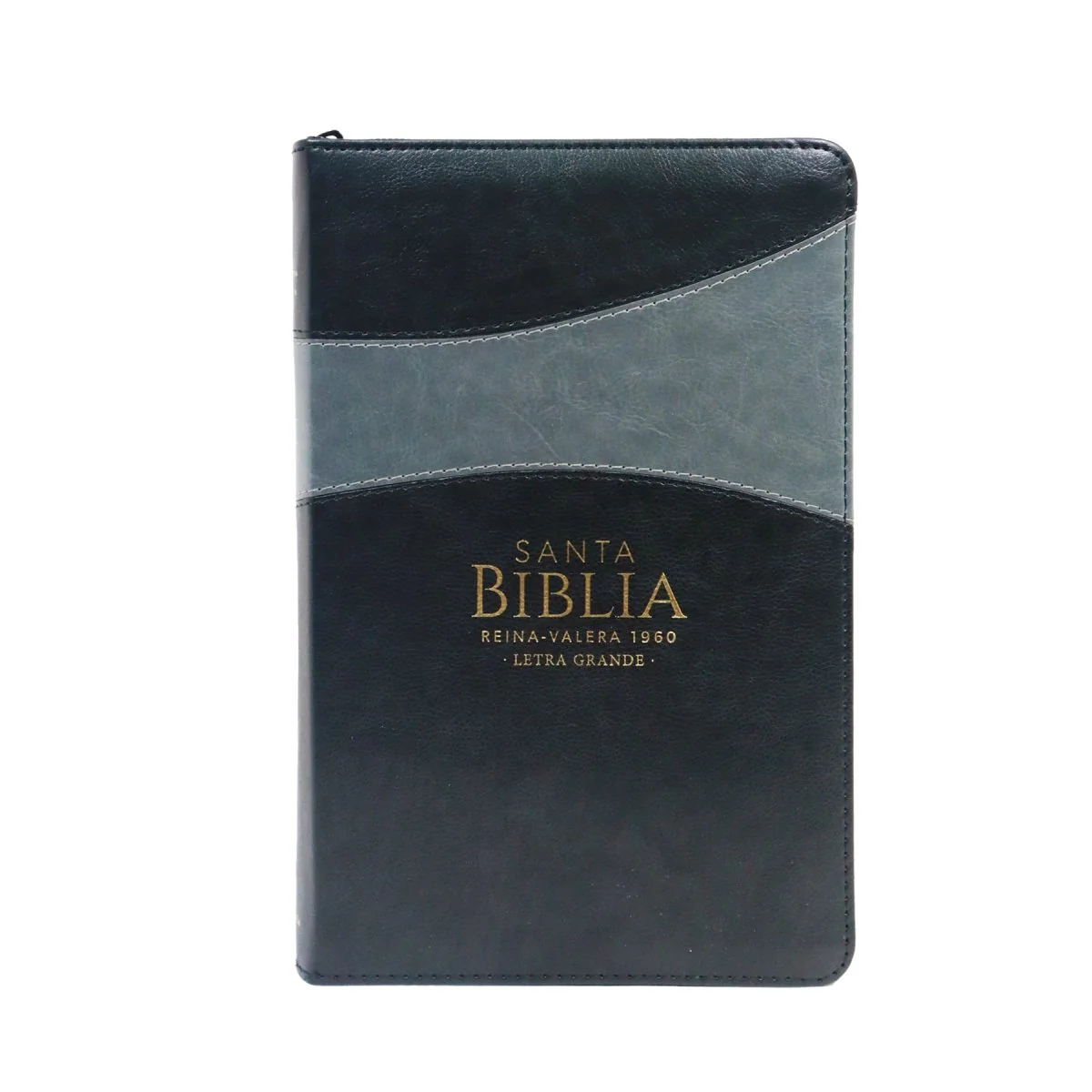 BIBLIA REINA VALERA 1960 LETRA GRANDE CLÁSICA BITONO NEGRO/GRIS INDICE