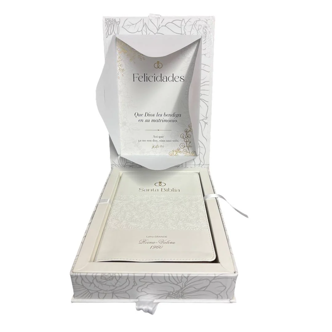 BIBLIA REINA VALERA 1960 BODA CANTO PLATA C/INDICE