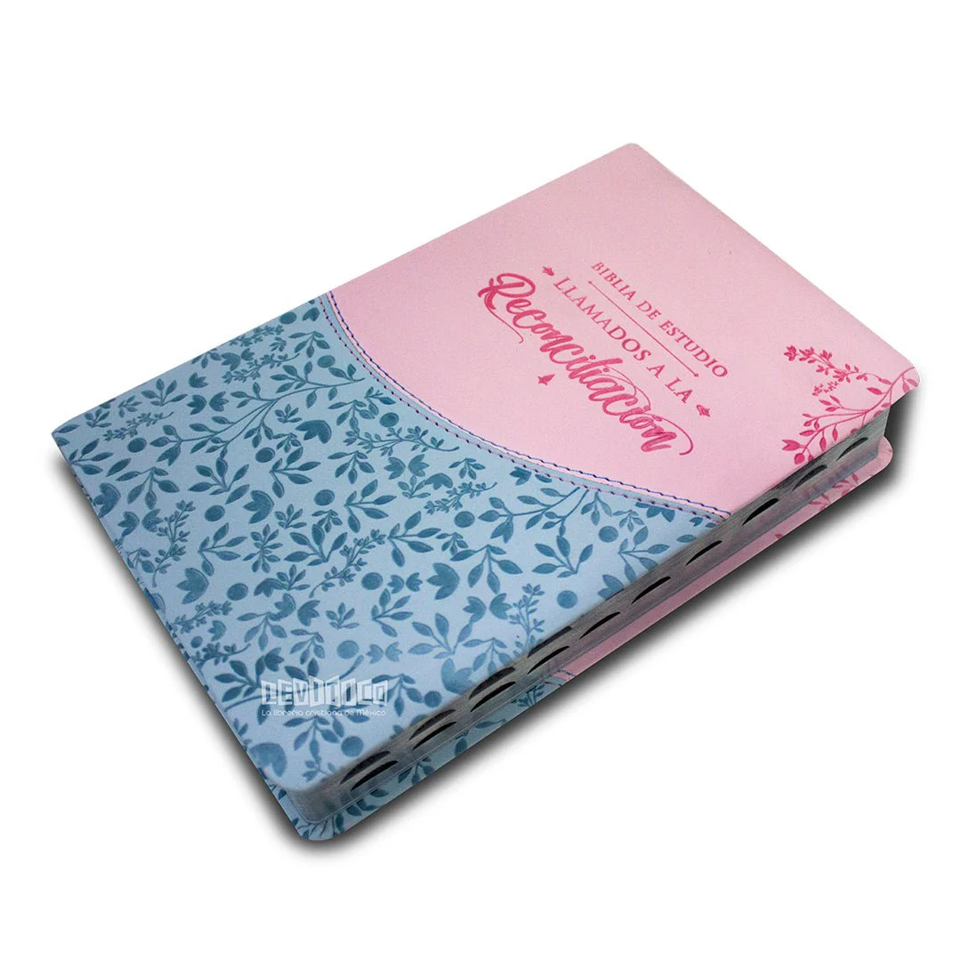 Biblia de estudio Llamados a la Reconciliación RV1960, Rosa floral c/índice