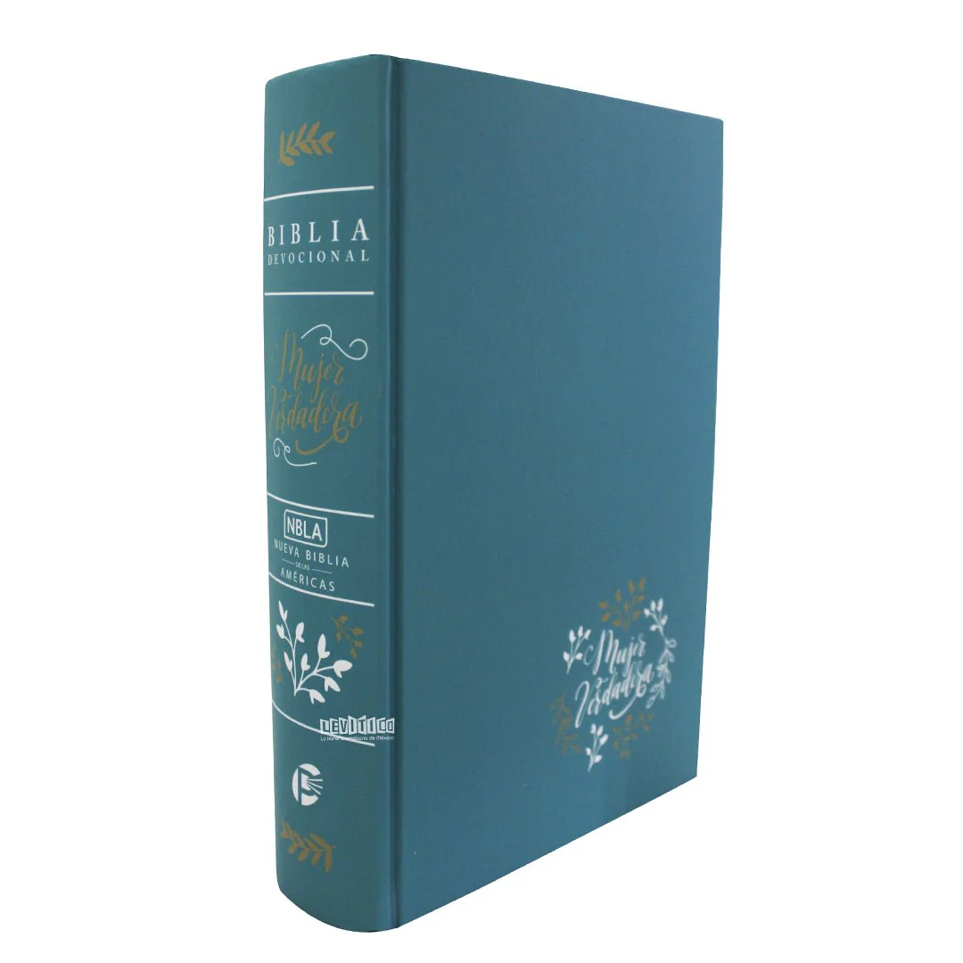 Biblia Devocional Mujer Verdadera NBLA - Tapa dura Aqua