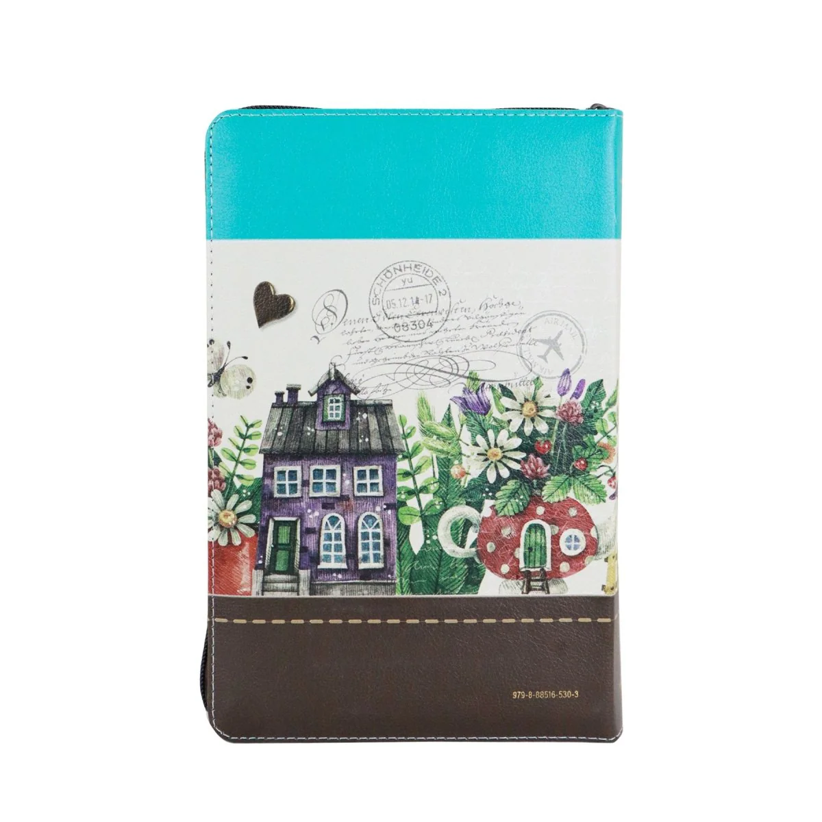 BIBLIA REINA VALERA 1960 LETRA GRANDE MANUAL C/CIERRE INIDCE FANTASIA MARRON