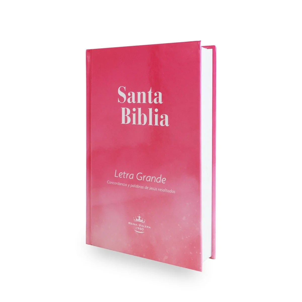 BIBLIA REINA VALERA 1960 MANUAL LETRA GRANDE TAPA DURA ROSA