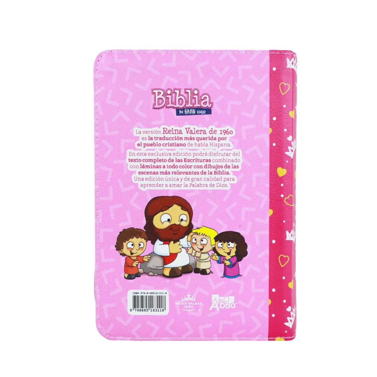 BIBLIA MI GRAN VIAJE LETRA GRANDE IMITACION PIEL ROSA C/CIERRE