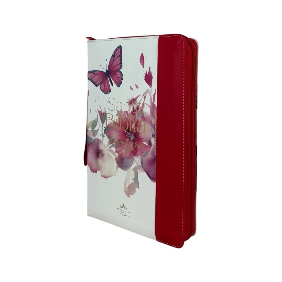 BIBLIA REINA VALERA 1960 LETRA GRANDE MANUAL PRETTY CANTO FLORAL INIDICE