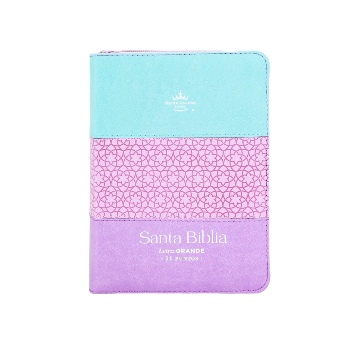 BIBLIA REINA VALERA 1960 LETRA GRANDE COMPACTA TRICOLOR C/CIERRE