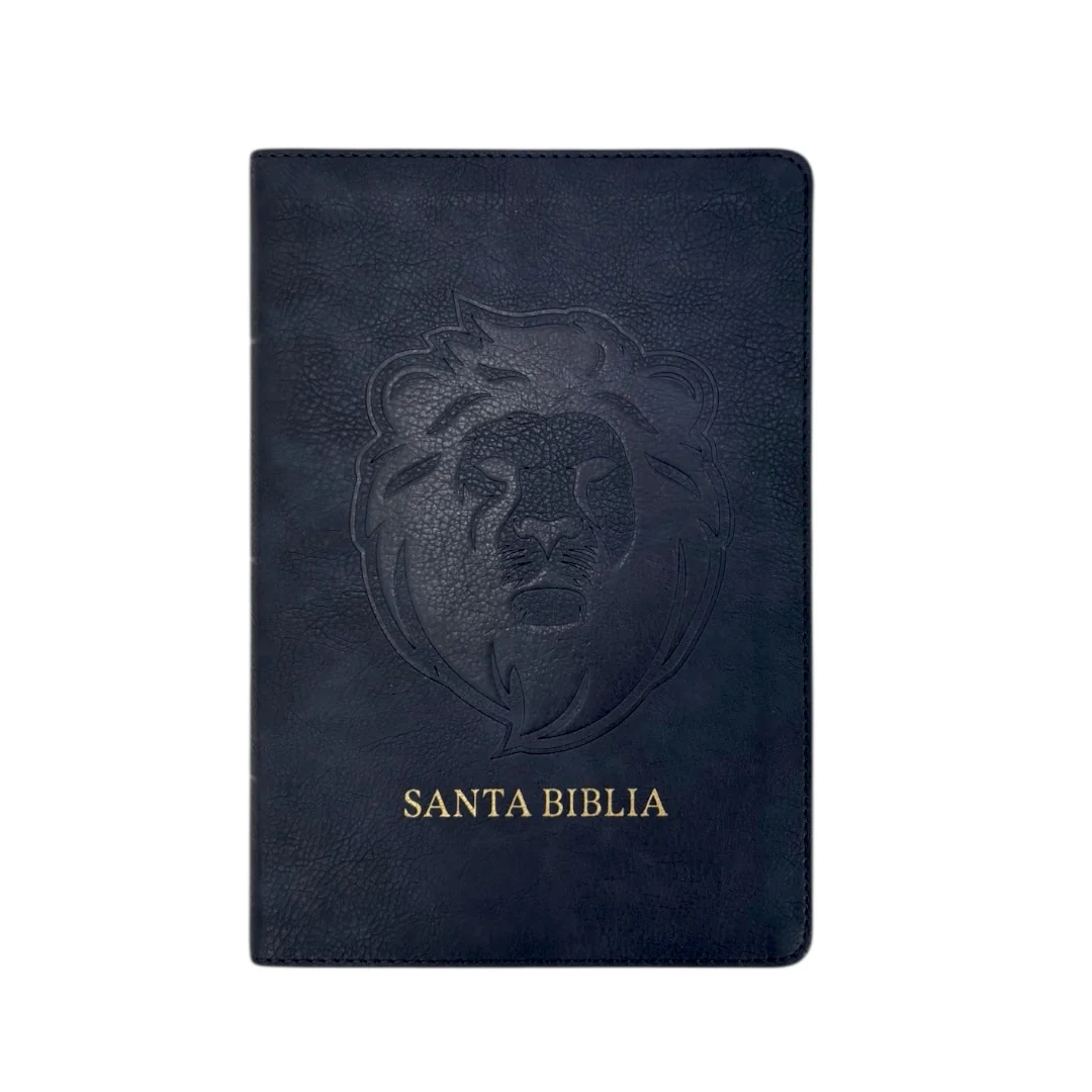 BIBLIA REINA VALERA 1960 LETRA GRANDE MANUAL LEÓN CENIZA EDICIÓN ESPECIAL