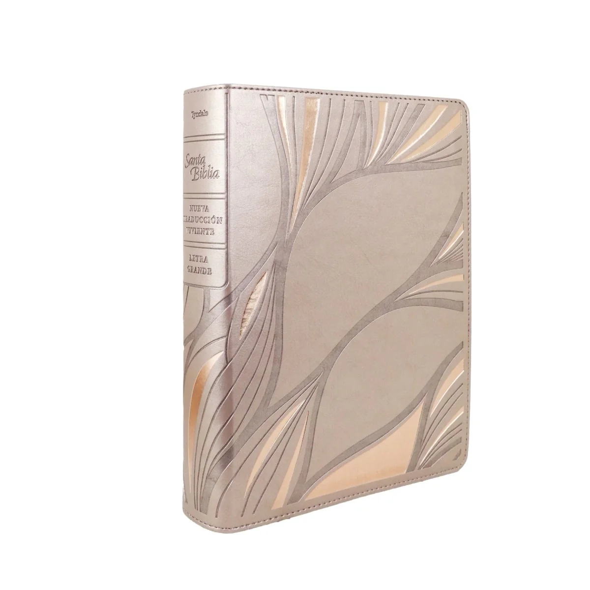 BIBLIA NTV EDICIÓN PERSONAL LETRA GRANDE SENTI PIEL/ ROSA METALICO