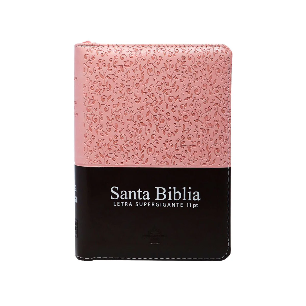 BIBLIA REINA VALERA 1960 TAMAÑO COMPACTO C/INDICE C/CIERRE ROSA CAFE