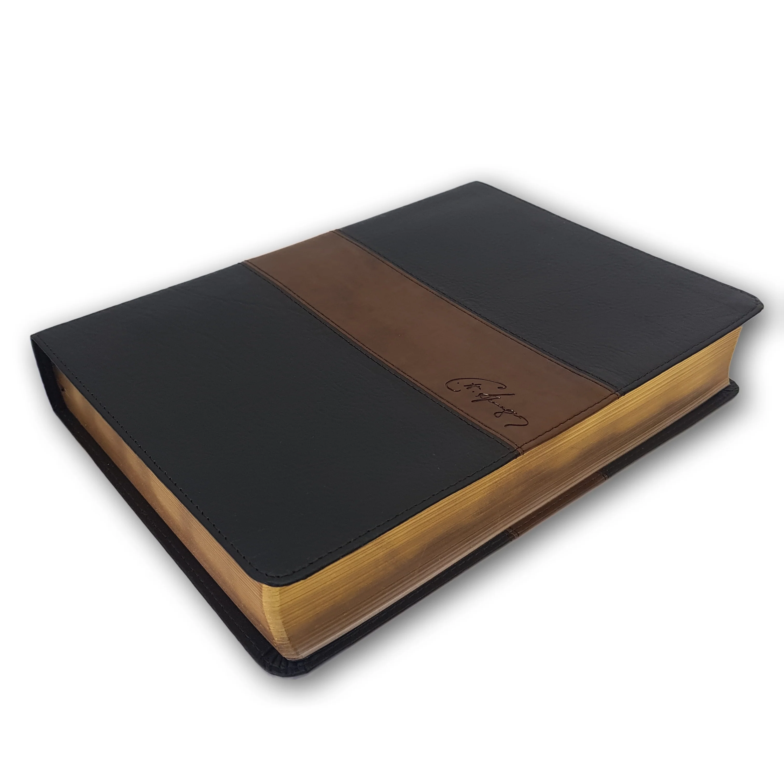 Biblia de estudio Spurgeon RVR1960 Negro/Marrón símil piel