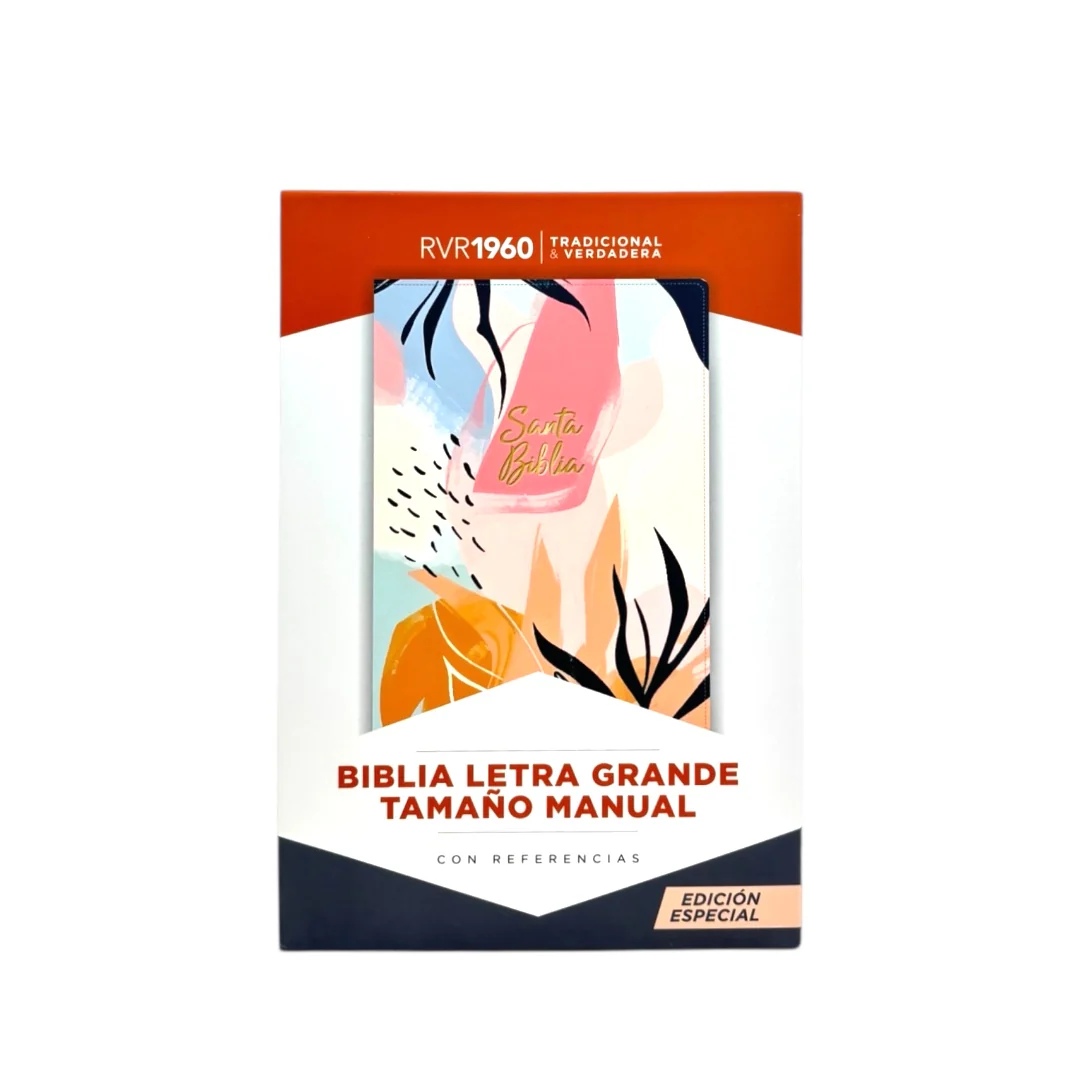 BIBLIA REINA VALERA 1960 LETRA GRANDE MANUAL SIMIL PIEL MULTICOLORES