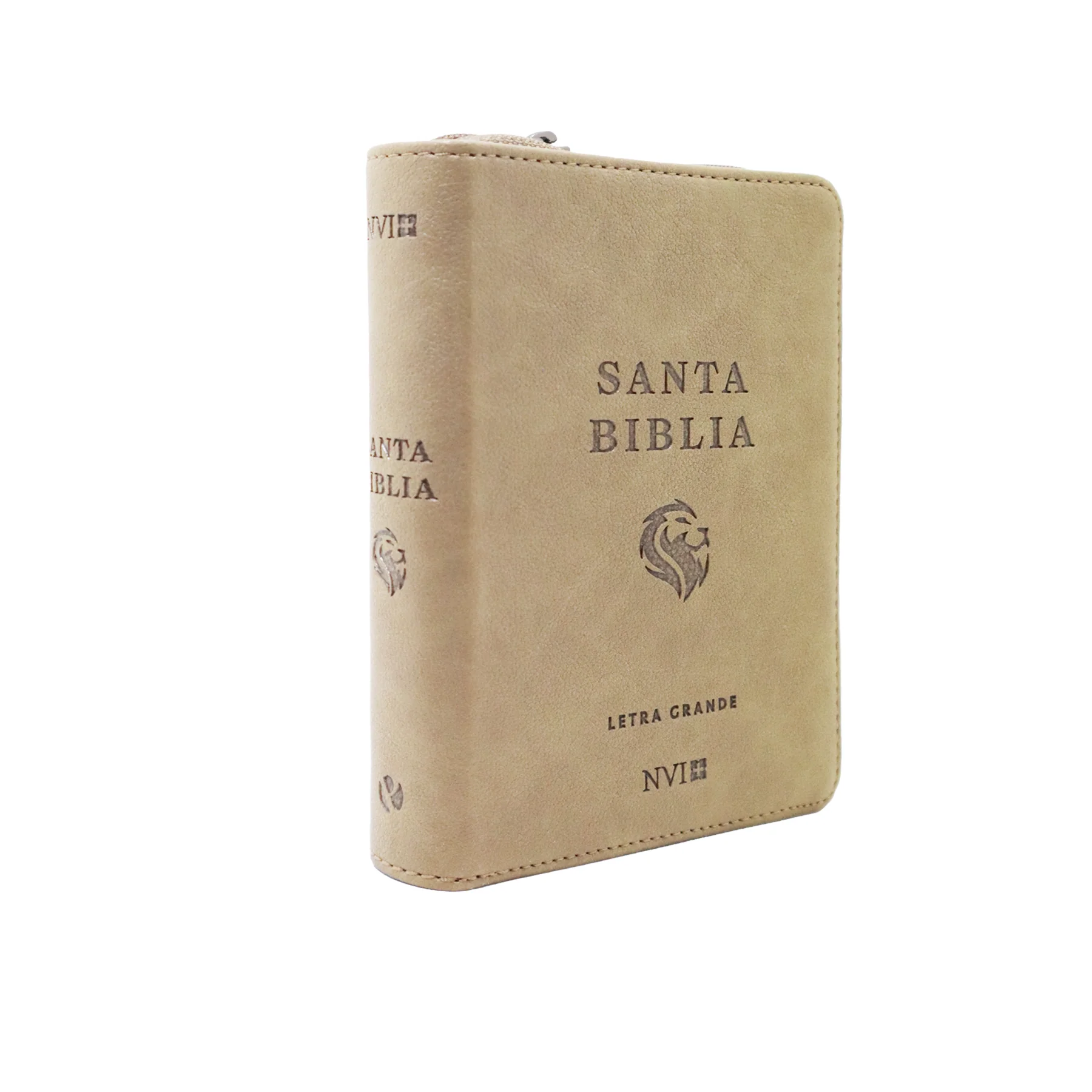 BIBLIA NIVI LETRA GRANDE TAMAÑO BOLSILLO C/CIERRE CAFE