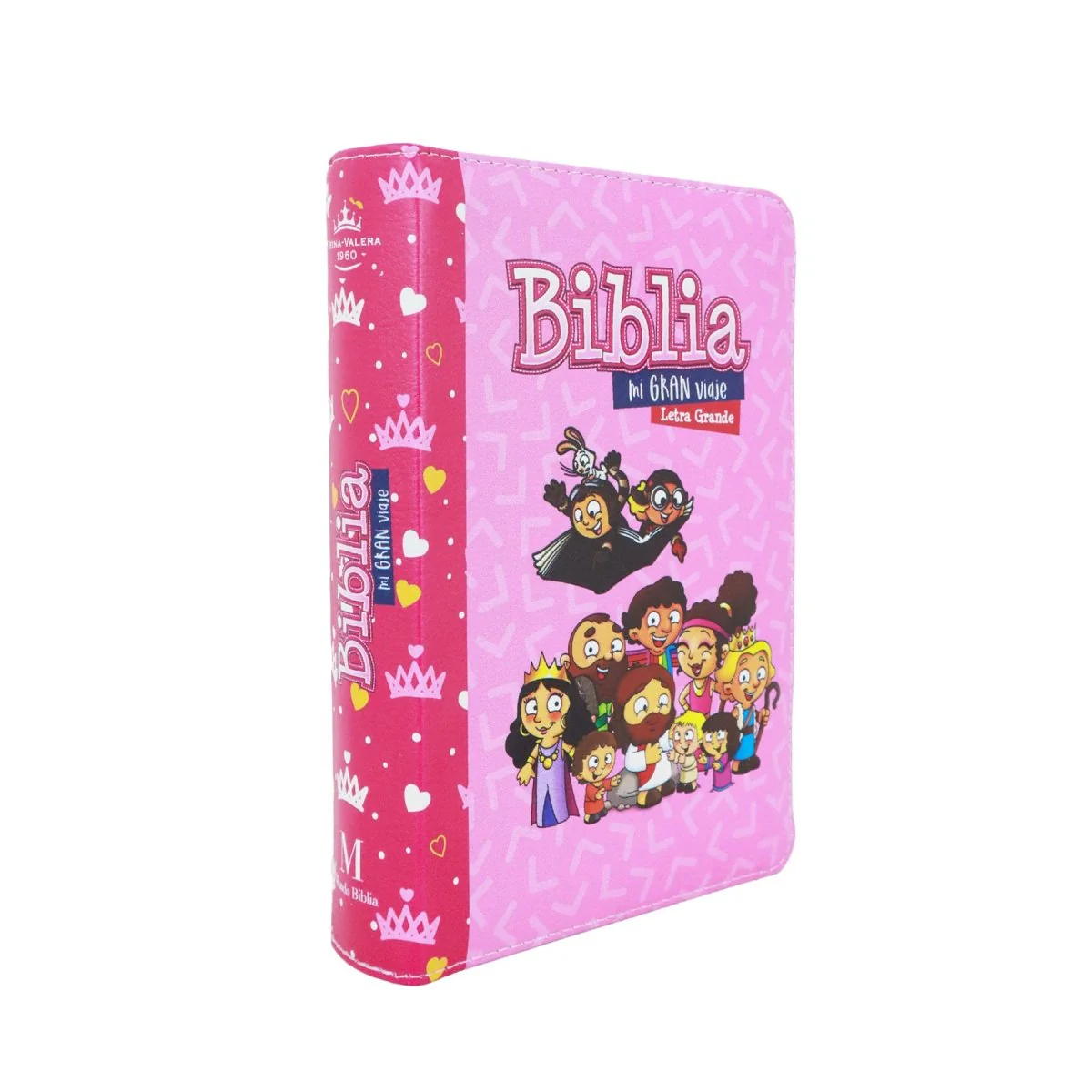 BIBLIA MI GRAN VIAJE LETRA GRANDE IMITACION PIEL ROSA C/CIERRE