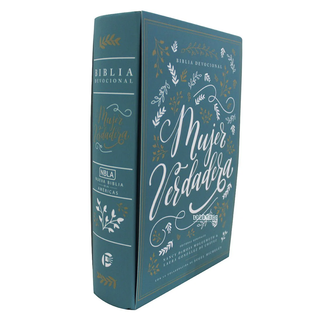 Biblia Devocional Mujer Verdadera NBLA - Tapa dura Aqua