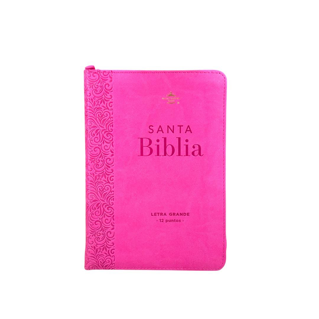 BIBLIA REINA VALERA 1960 LETRA GRANDE COMPACTA/ CIERRE IMITACION PIEL
