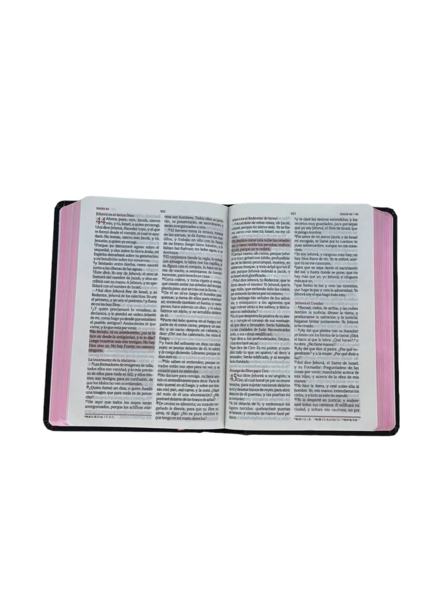 BIBLIA FUENTE DE BENDICIONES REINA VALERA 1960 TAPA DURA NEGRO FLORES