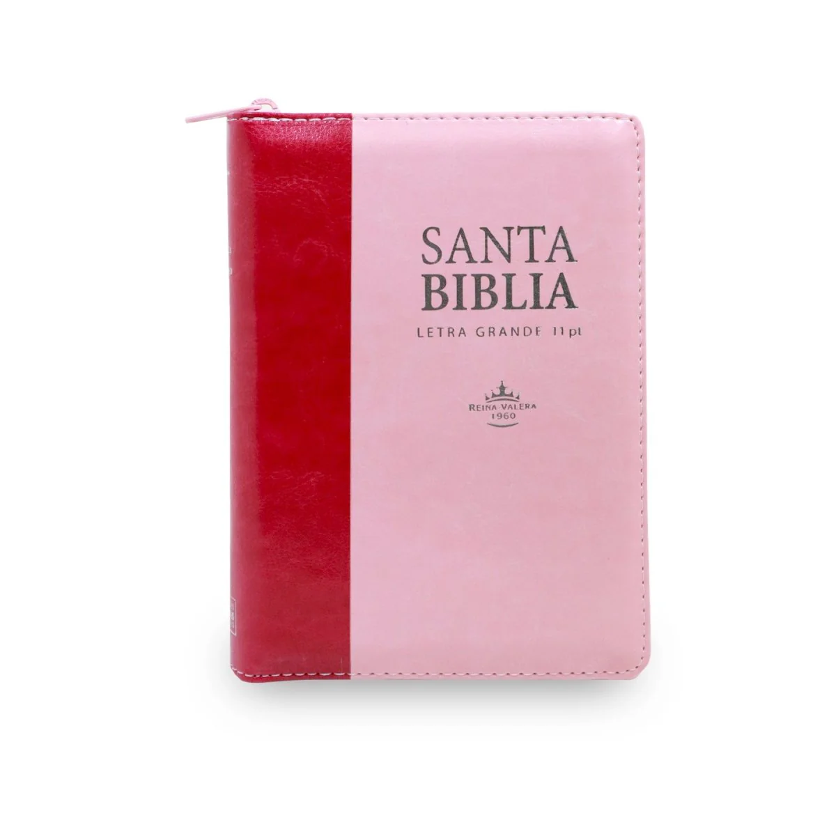 BIBLIA REINA VALERA 1960 COMPACTA TAPA SINTÉTICA ROSA