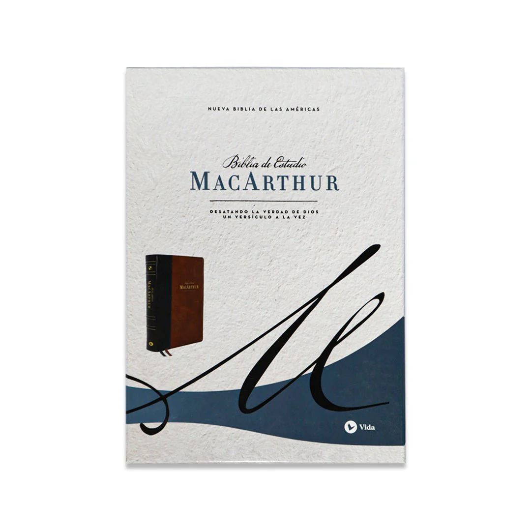 BIBLIA DE ESTUDIO MACARTHUR NBLA SENTIPIEL CAFE C/ INDICE