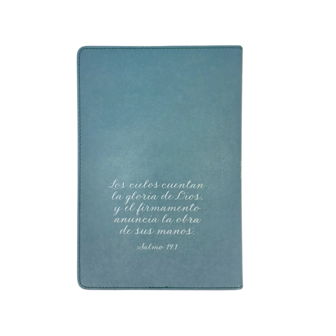 BIBLIA REINA VALERA 1960 LETRA GRANDE MANUAL EDICIÓN ESPECIAL AQUA SIMIL PIEL