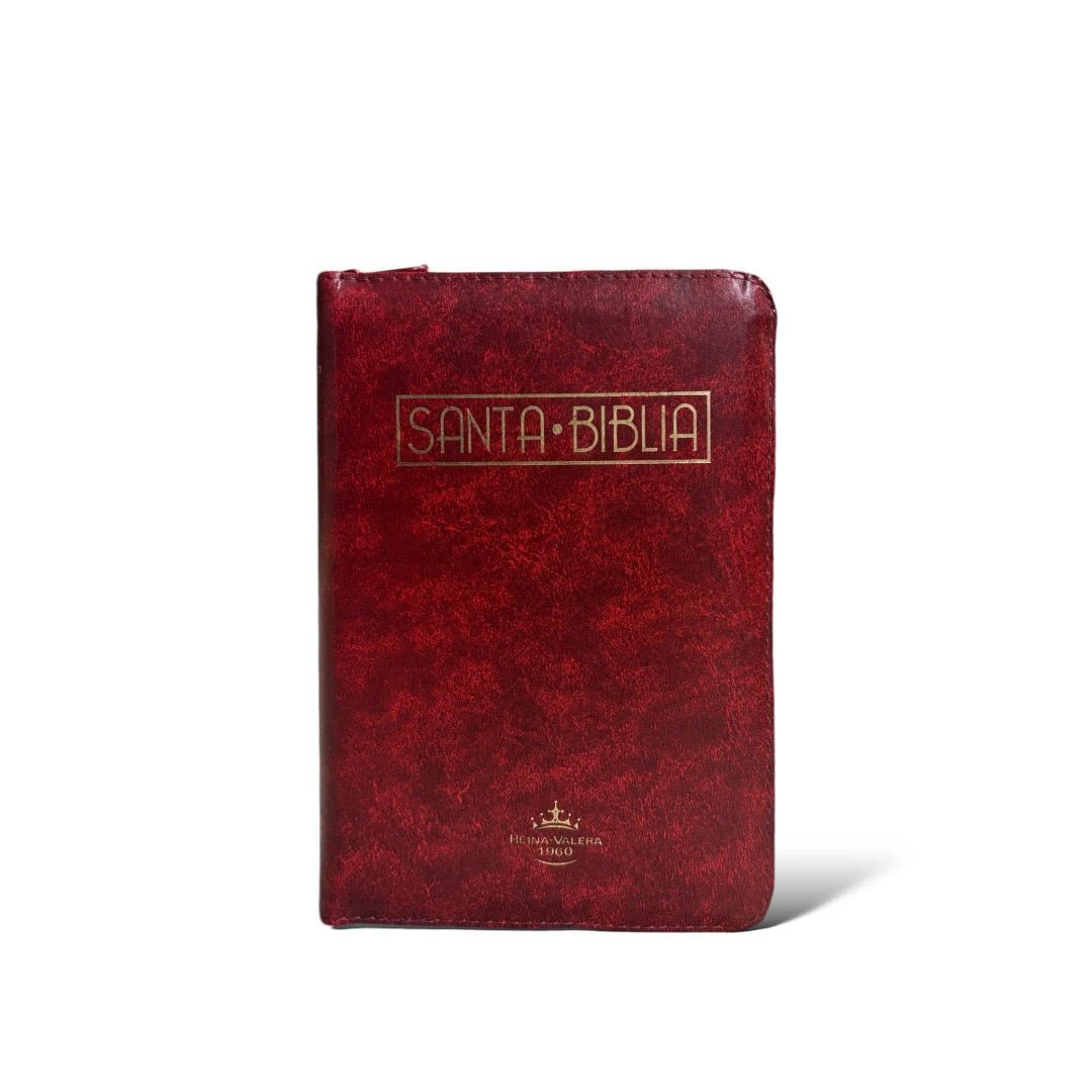 BIBLIA REINA VALERA  LETRA GRANDE VINO TINTO CANTO DORADO