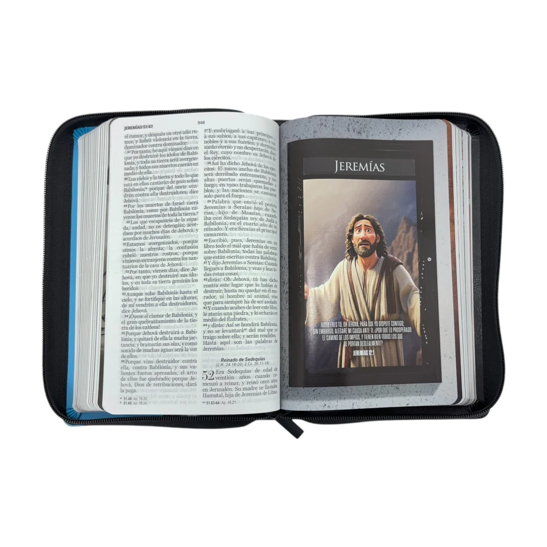 BIBLIA REINA VALERA 1960 HÉROES LETRA GRANDE IMITACION PIEL C/CIERRE