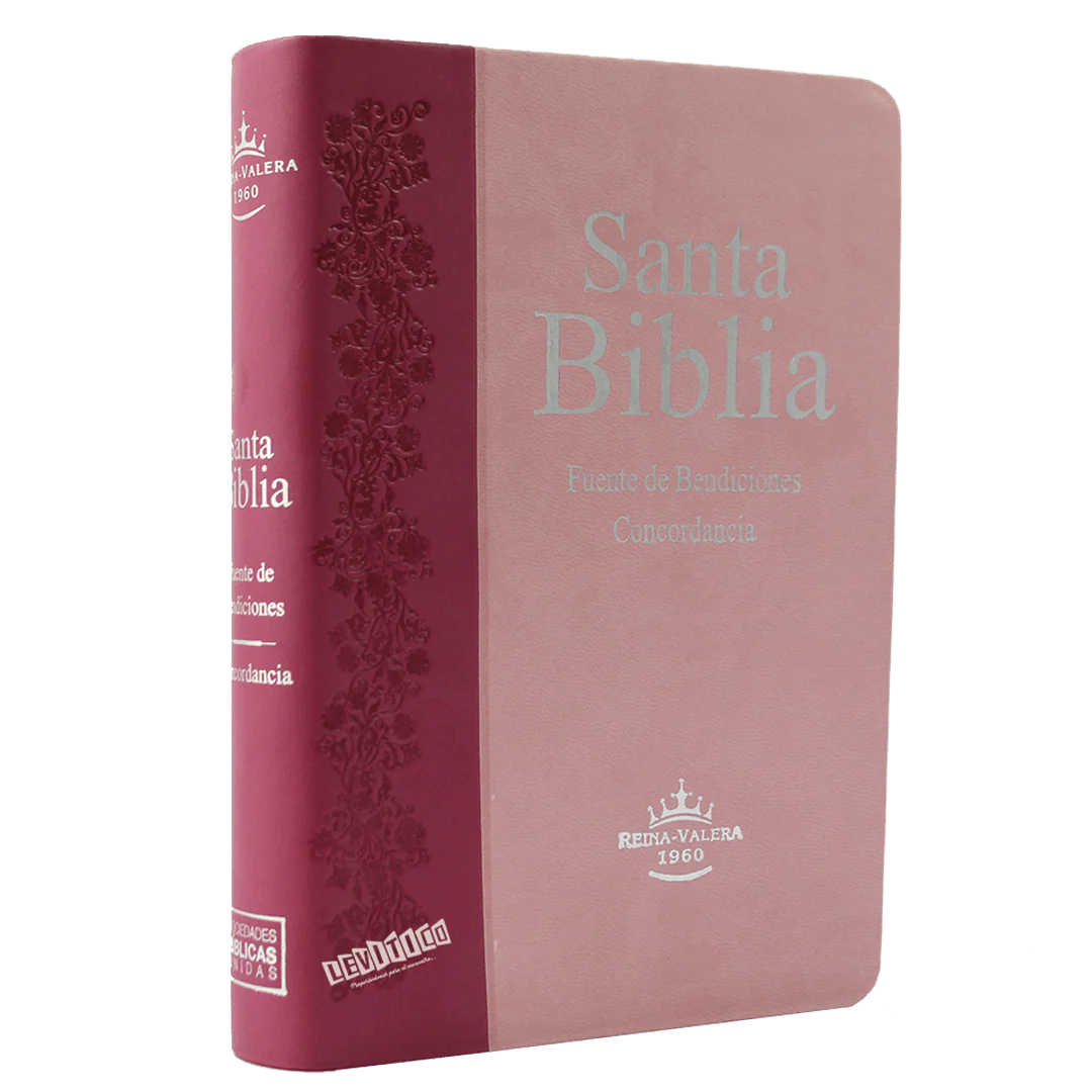 Biblia Fuente de Bendiciones RV 1960 Rosada c/índice