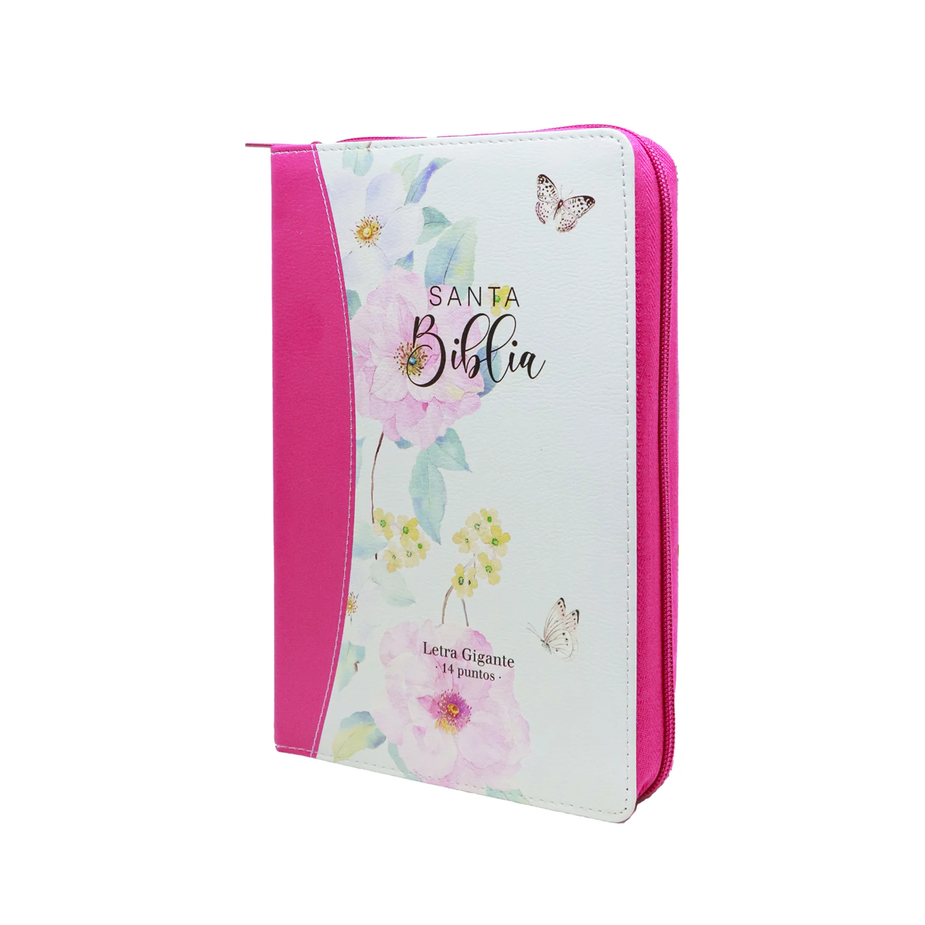 BIBLIA REINA VALERA 1960 LETRA GIGANTE MANUAL FLORES ROSA