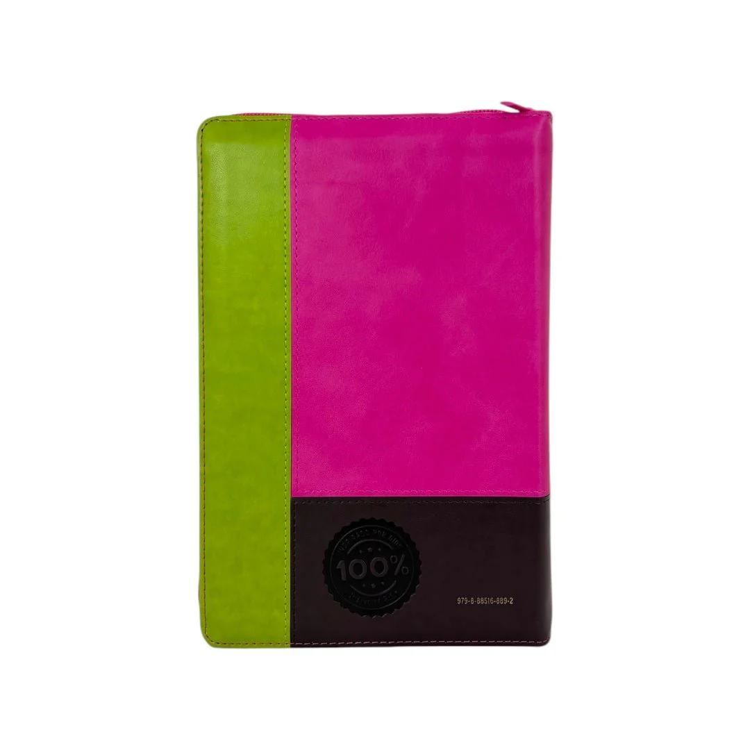 BIBLIA REINA VALERA 1960 LETRA GRANDE INSPIRACION FLORES LIMA/FUCSIA