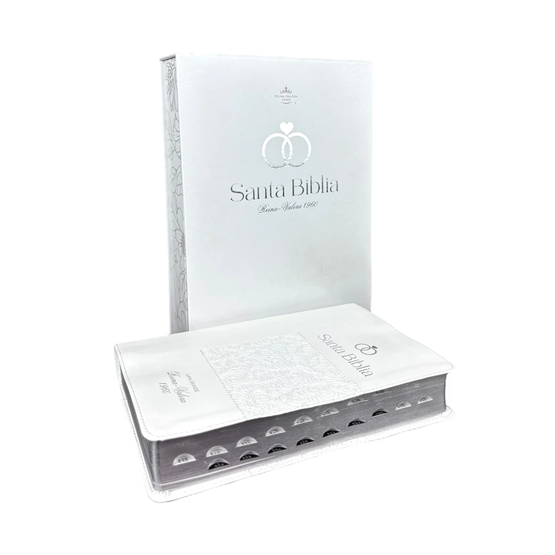BIBLIA REINA VALERA 1960 BODA CANTO PLATA C/INDICE
