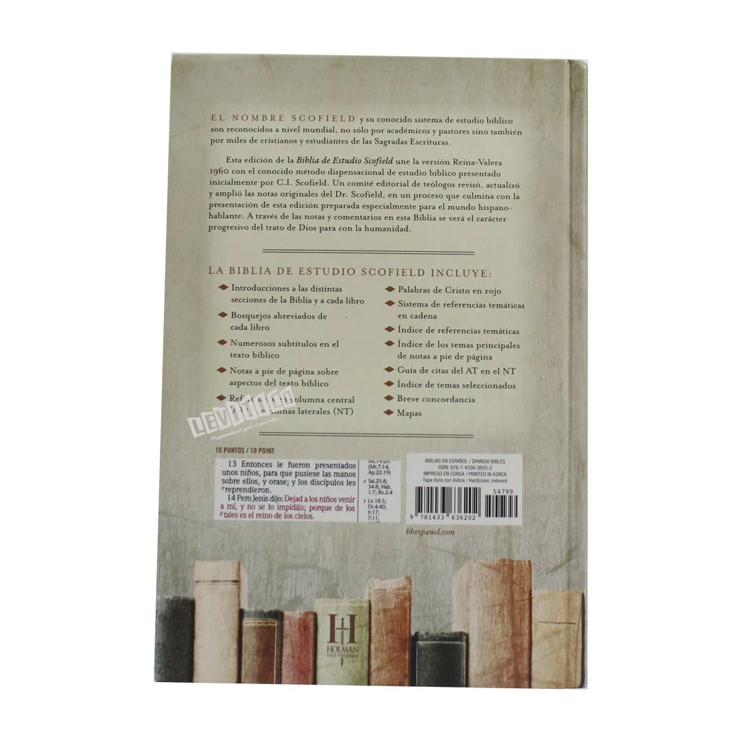 Biblia de estudio Scofield c/indice (Tapa dura rústica)