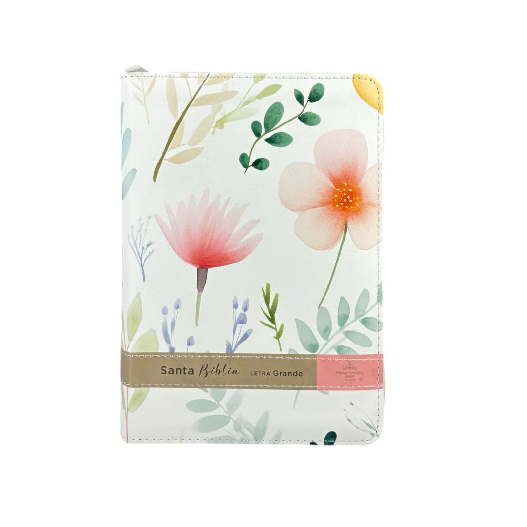 BIBLIA REINA VALERA 1960 PORTATIL LETRA GRANDE IMITACION PIEL VICTORIA FLORES C/INDICE