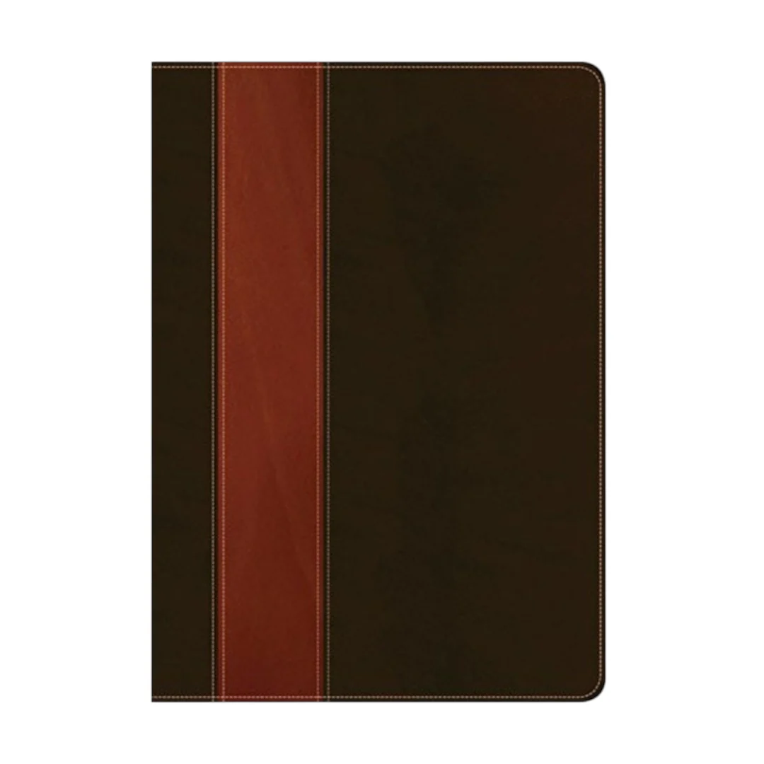 Biblia de estudio del diario vivir NTV (SentiPiel, Café/Café claro, Índice, Letra Roja)