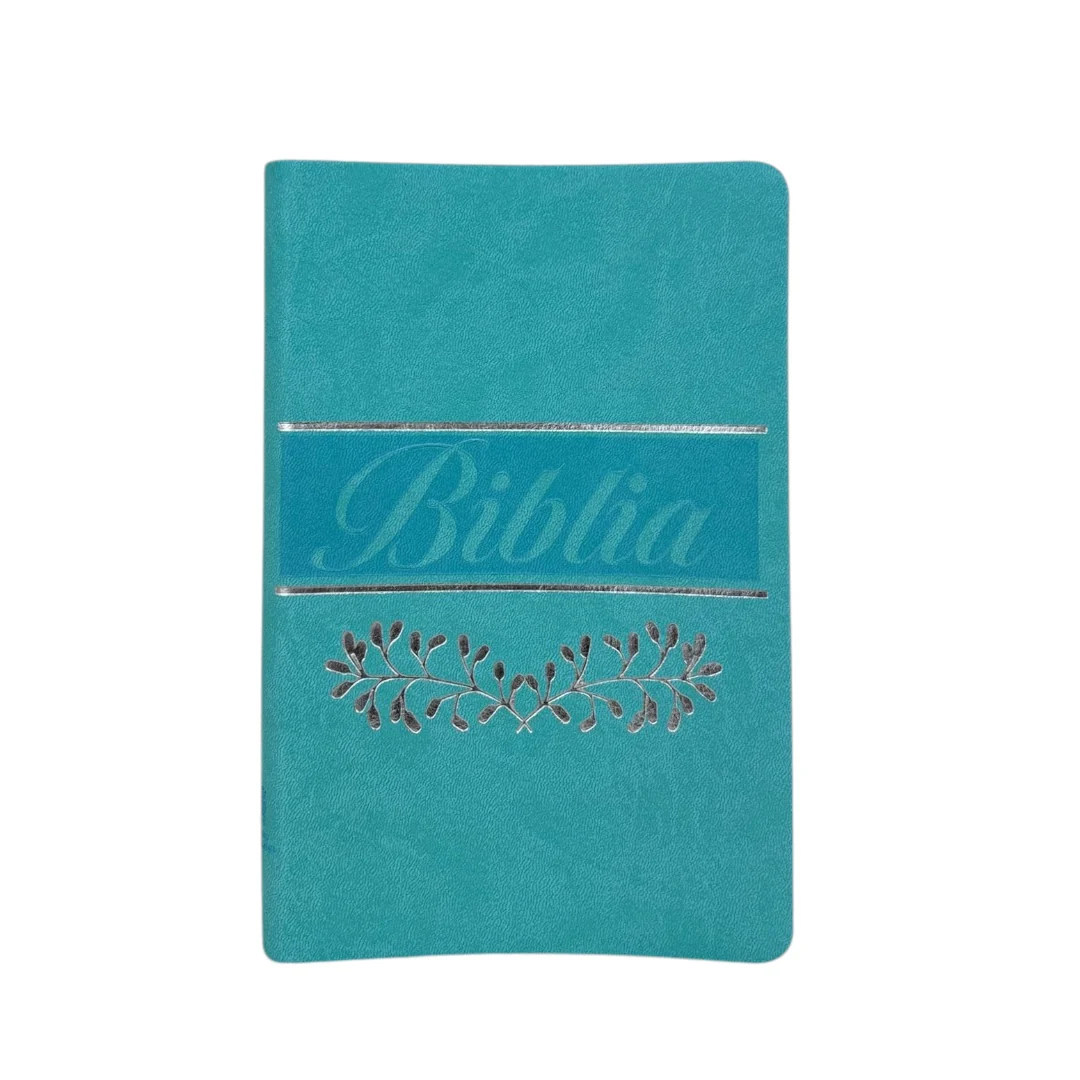 BIBLIA REINA VALERA 1960 MEDIANA IMITACIÓN PIEL VERDE MENTA