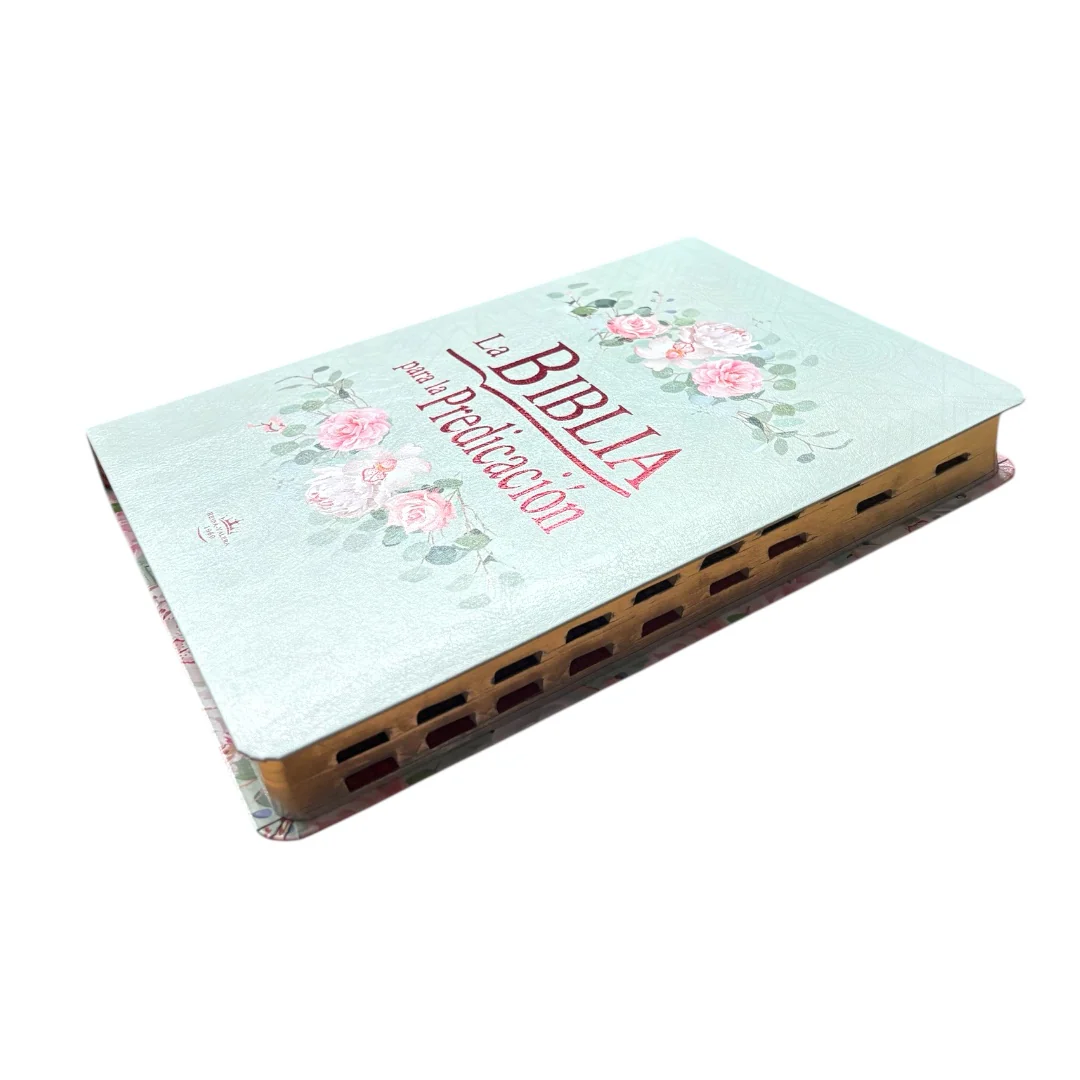 BIBLIA DE ESTUDIO PARA LA PREDICACION REINA VALERA 1960  AQUA FLORES
