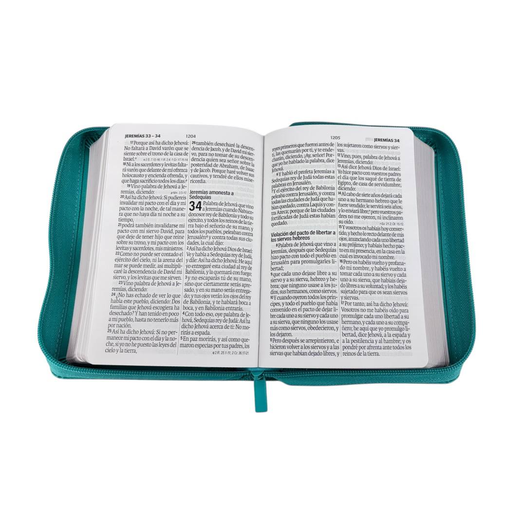 BIBLIA REINA VALERA 1960 LETRA GRANDE COMPACTA/ CIERRE IMITACION PIEL