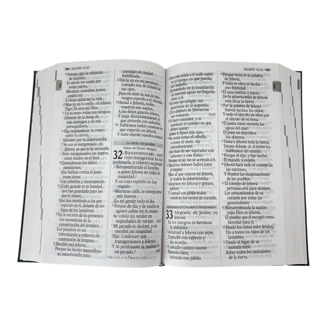 BIBLIA REINA VALERA 1960 LETRA GIGANTE AZUL TAPA FLEXIBLE