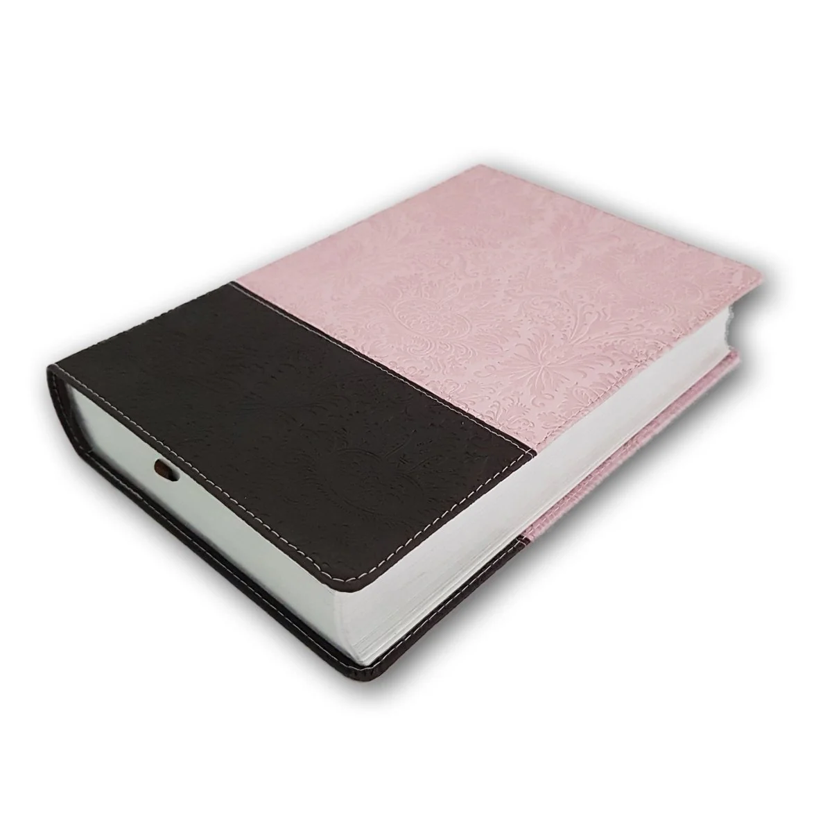 Santa Biblia NTV Edición personal sentipiel Rosa/Café con Indice