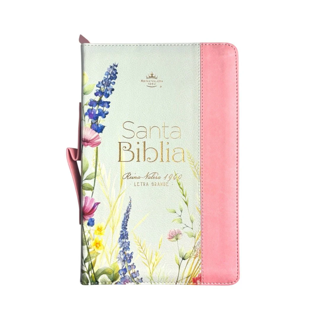 BIBLIA REINA VALERA 1960 LETRA GRANDE MANUAL PRETTY CANTO FLORAL INIDICE