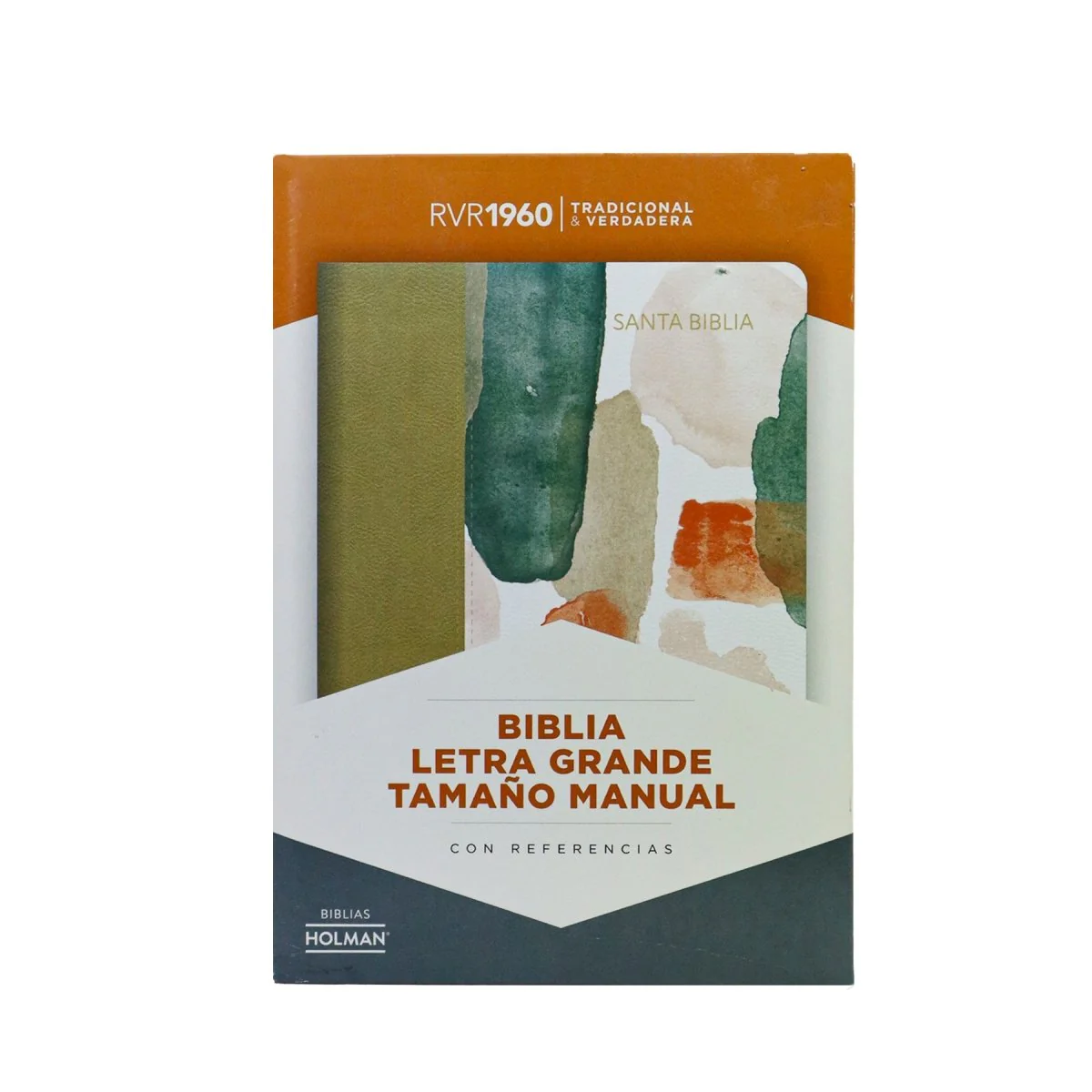 BIBLIA REINA VALERA 1960 LETRA GRANDE MANUAL MULTICOLOR SIMIL PIEL C/INDICE