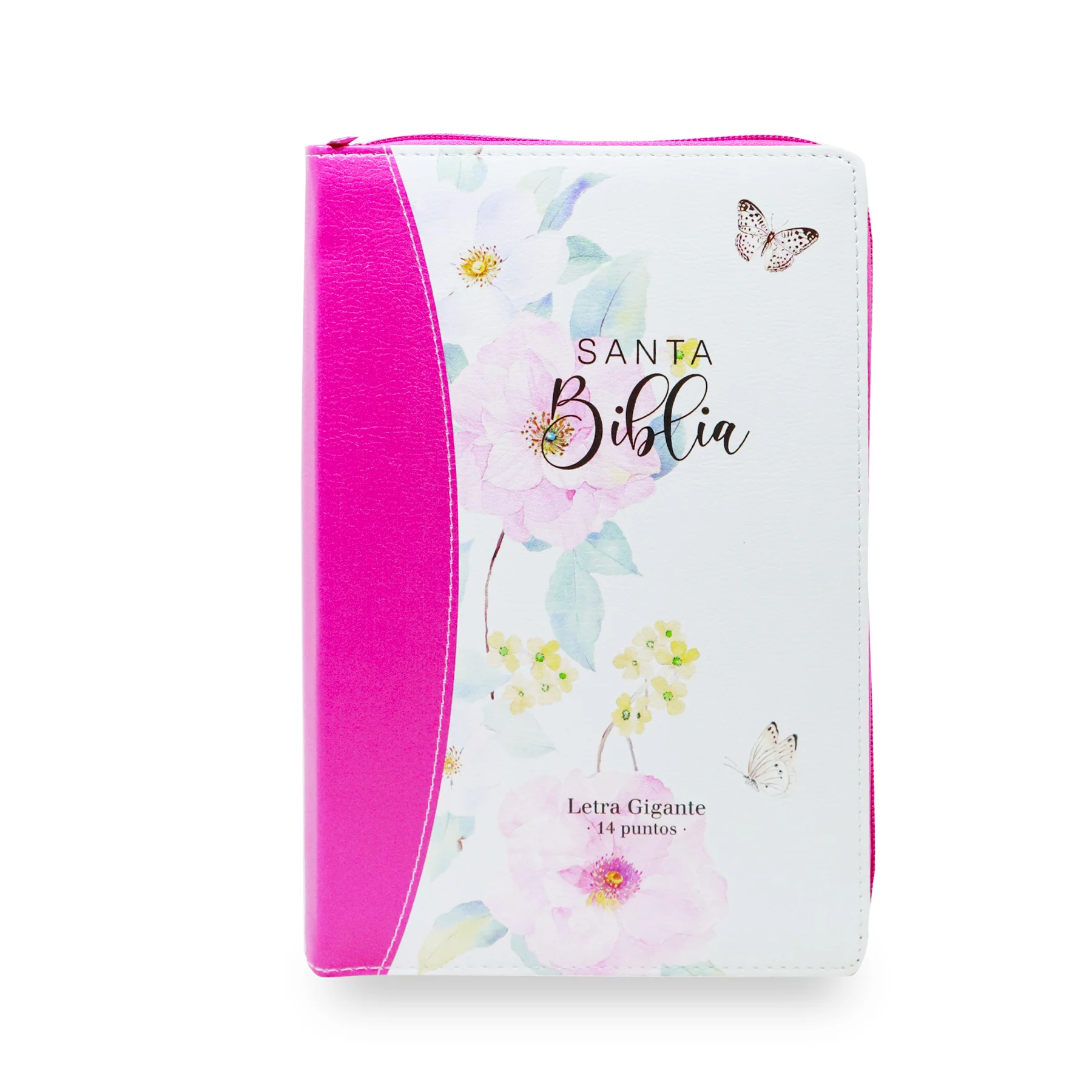BIBLIA REINA VALERA 1960 LETRA GIGANTE MANUAL FLORES ROSA