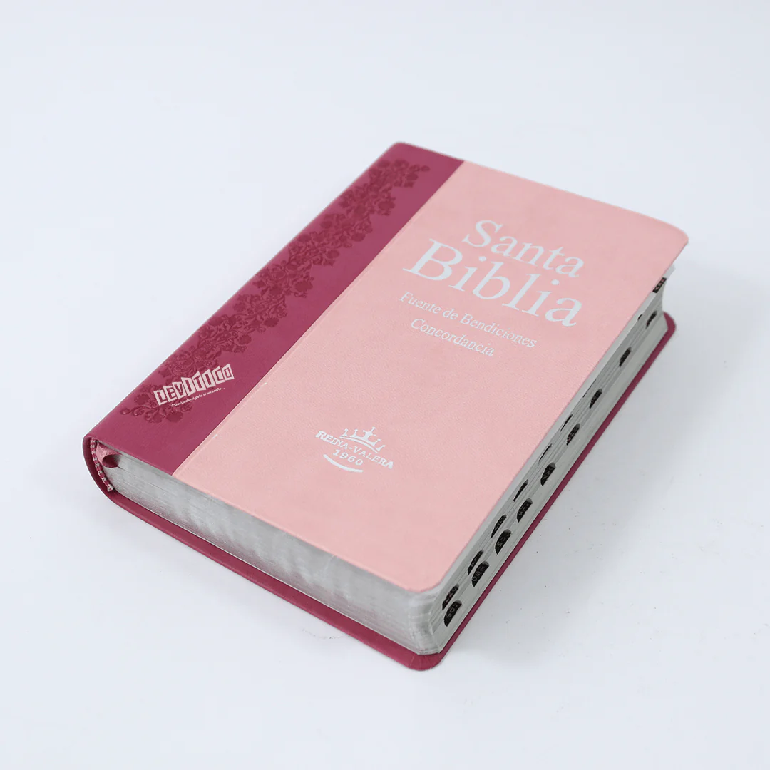 Biblia Fuente de Bendiciones RV 1960 Rosada c/índice
