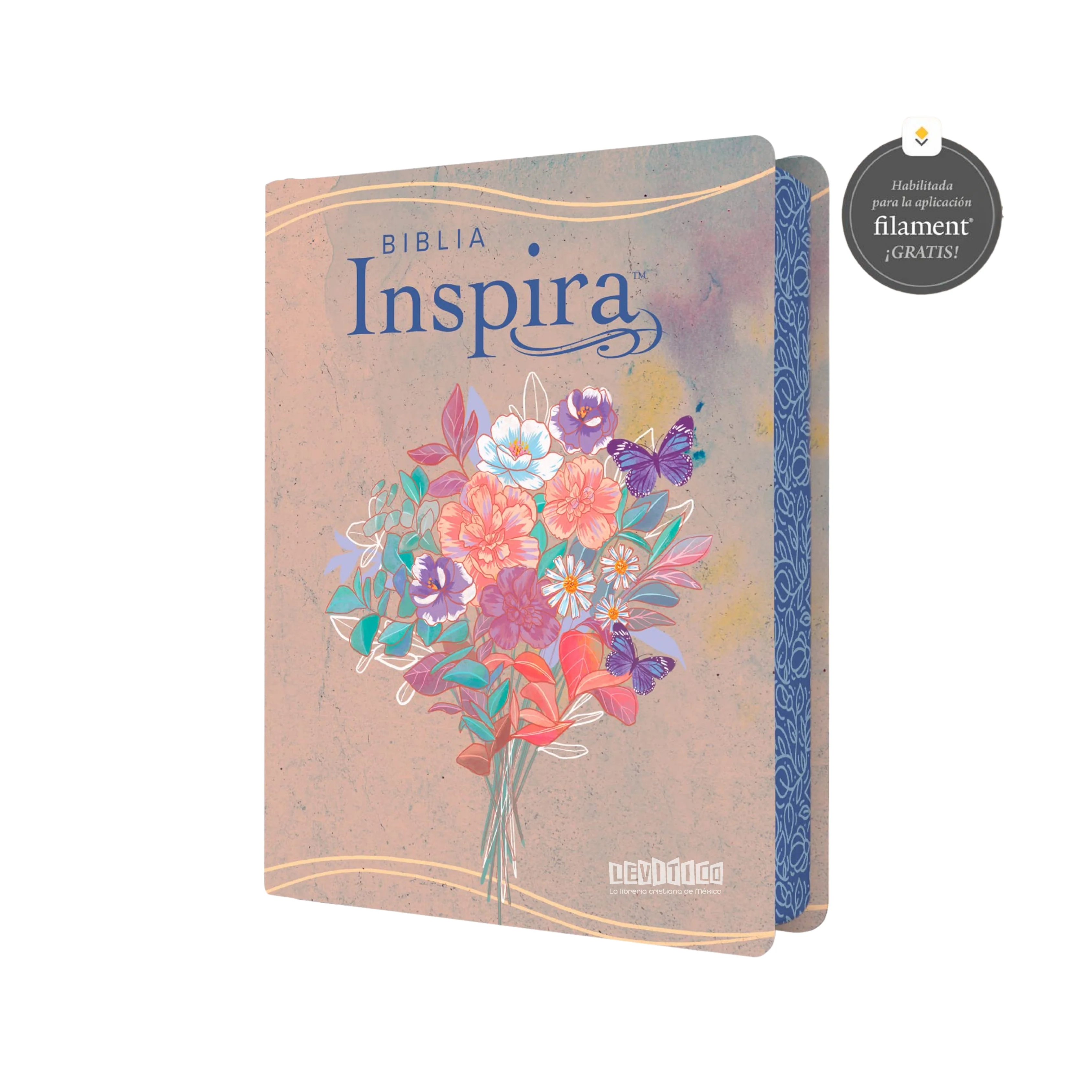 BIBLIA DE APUNTES INSPIRA NTV ACUARELA