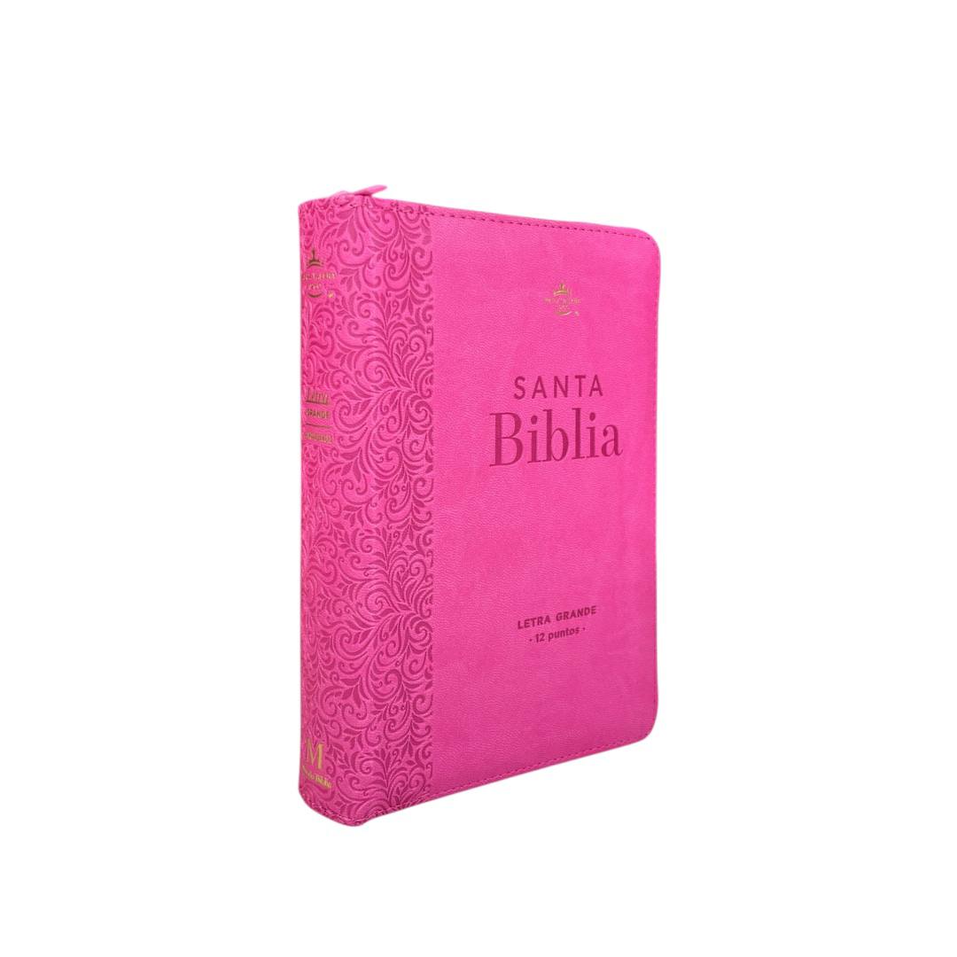BIBLIA REINA VALERA 1960 LETRA GRANDE COMPACTA/ CIERRE IMITACION PIEL