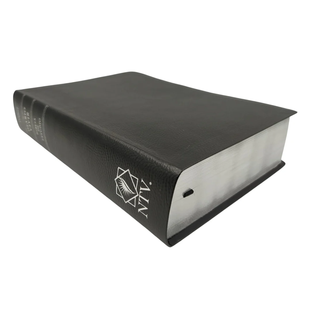 Biblia de estudio del diario vivir NTV (Piel fabricada, Negro, Índice, Letra Roja)