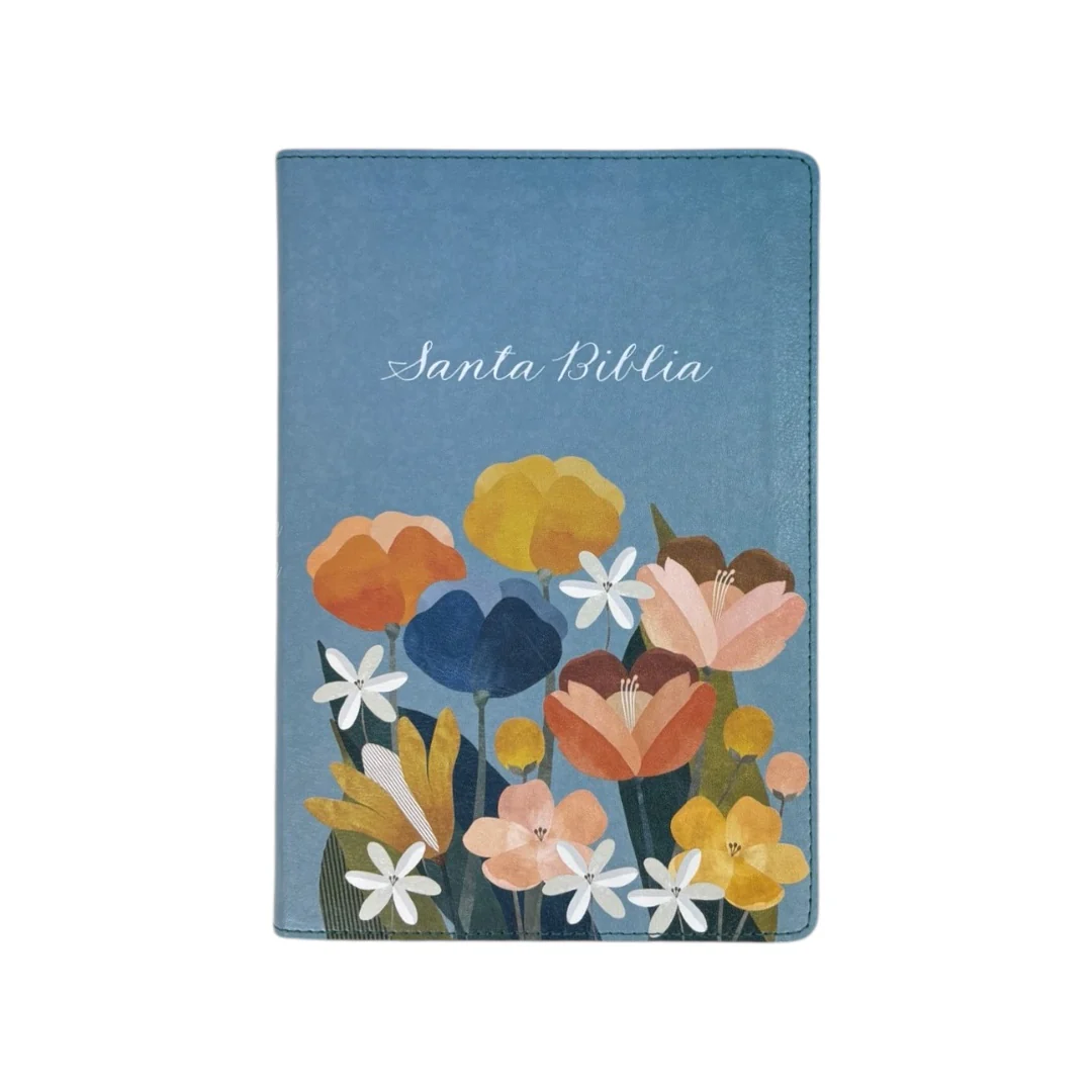 BIBLIA REINA VALERA 1960 LETRA GRANDE MANUAL EDICIÓN ESPECIAL AQUA SIMIL PIEL