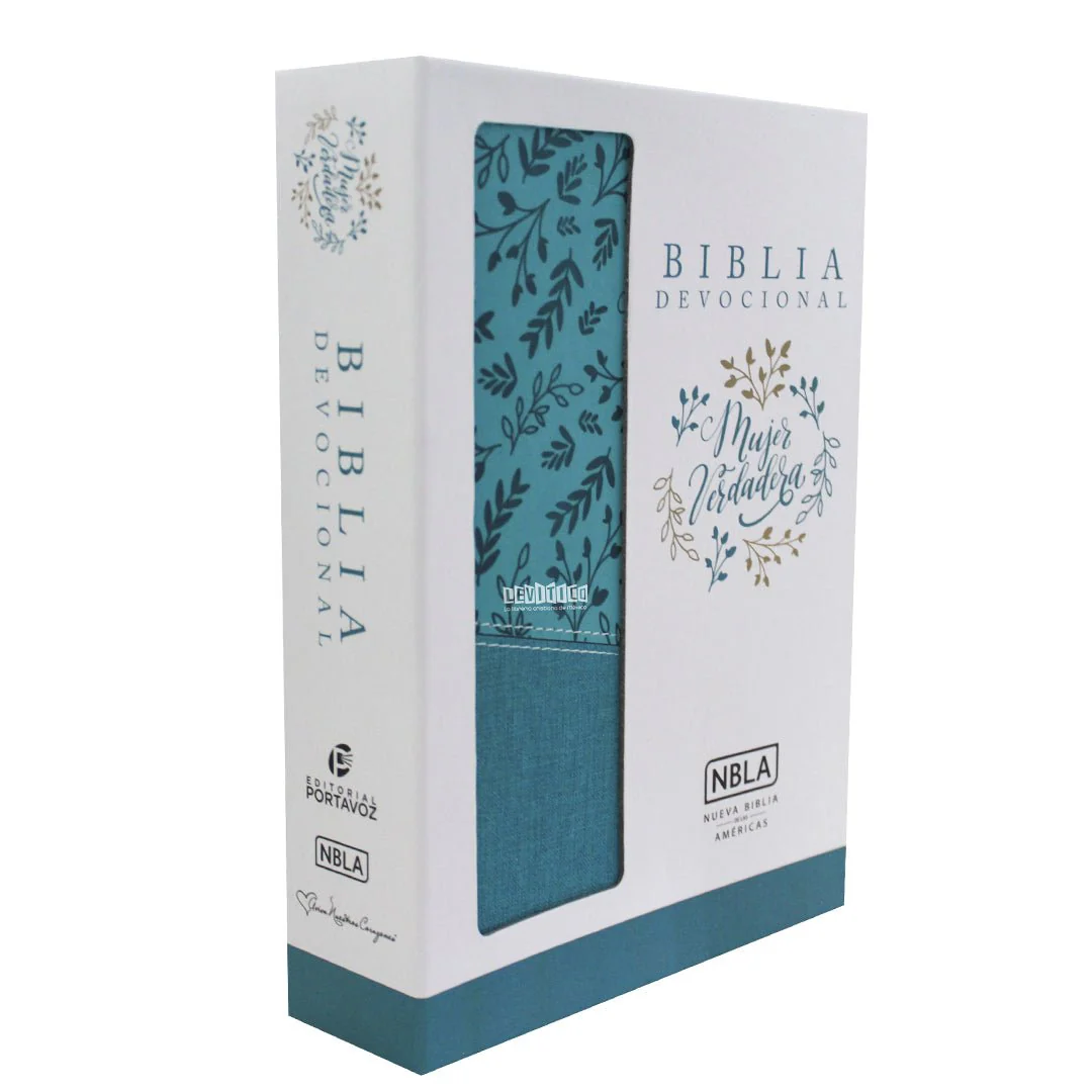 Biblia Devocional Mujer Verdadera NBLA - Duotono Aqua