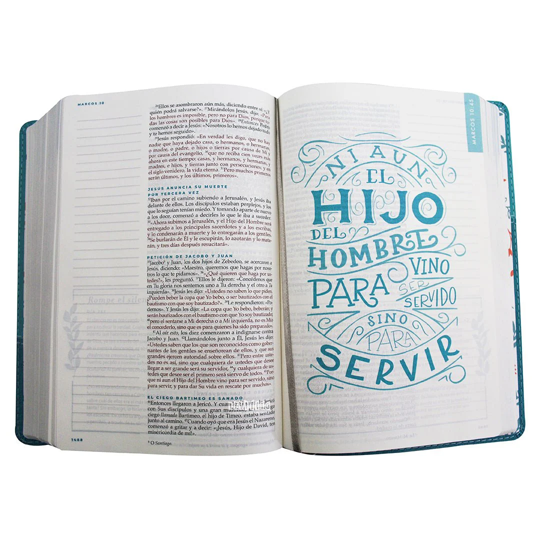 Biblia Devocional Mujer Verdadera NBLA - Duotono Aqua