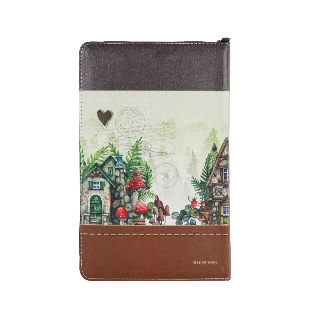 BIBLIA REINA VALERA 1960 LETRA GRANDE MANUAL C/CIERRE FANTASÍA CAFE